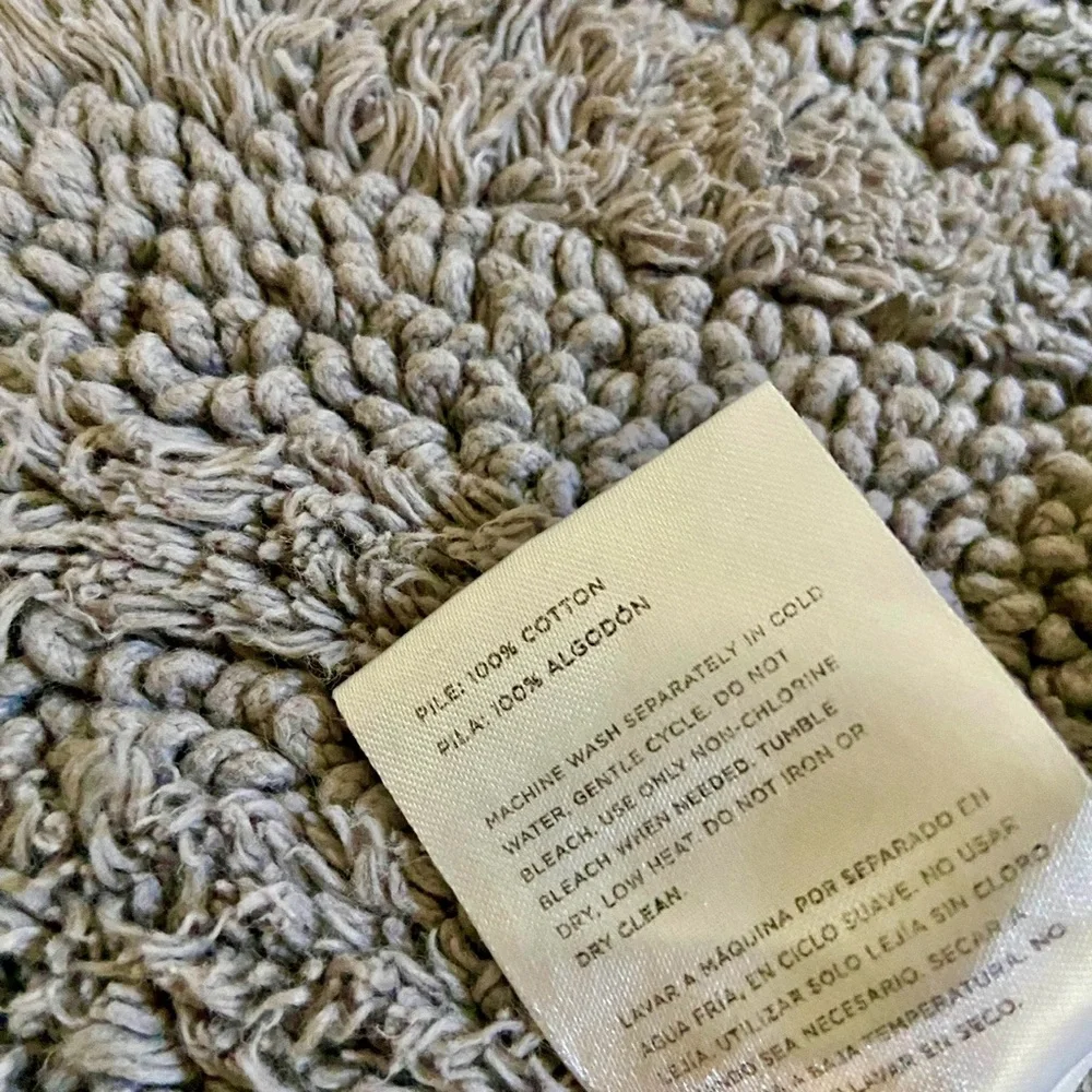 Loloi Grey Cotton Bathmat